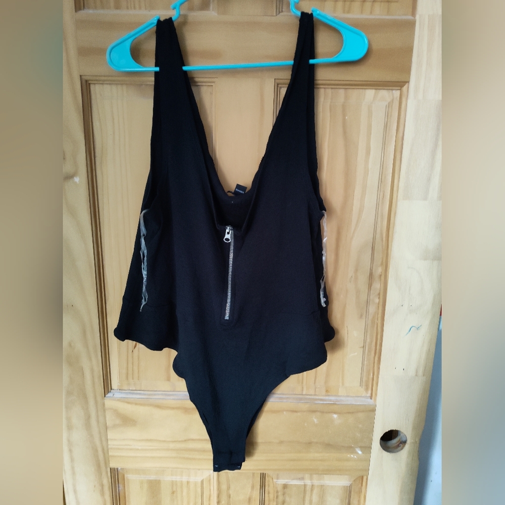 Plus size tank top bodysuit